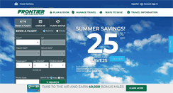 Desktop Screenshot of flyfrontier.com